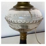 Antique Electrified Oil Lamp