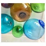 Group of Vintage Colorful Blown Glass Floats #2
