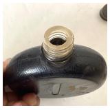 Pair of Antique Glass Flasks