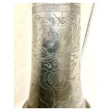 Antique Pewter Footed Flagon