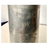 Antique Pewter Footed Flagon