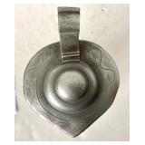 Antique Pewter Footed Flagon