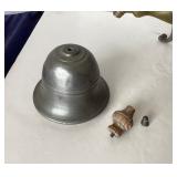 Antique Pewter Hot Water Pot With Brass Spigot