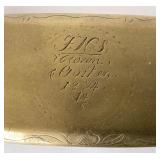 Antique Swedish Brass Tobacco Box