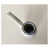 Awesome Vintage Burl Briar Pipe + German Pottery Schnaps Pipe