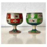 Pair of Vintage Japanese  Arita Ware Porcelain Sake Cups