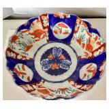 Pair of Antique Scalloped Imari Bowls