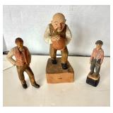 Group of 3 Wooden Folk Art Carvings #1