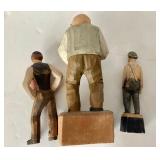 Group of 3 Wooden Folk Art Carvings #1