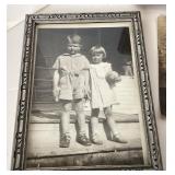 Group of 3 Small Antique Frames With Old Photos