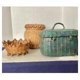 Group of 3 Antique Baskets