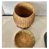 Group of 3 Antique Baskets