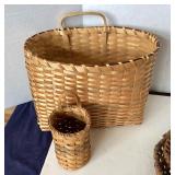 Group of Antique and Vintage Baskets + Basket Book