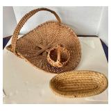 Group of Antique and Vintage Baskets + Basket Book