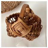 Group of Antique and Vintage Baskets + Basket Book