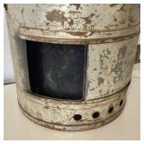 Antique Candle Warmed Ice Fishing Minnow Bucket + Floating and Clamp Creels