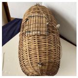 Antique Bamboo Splint Fish Basket