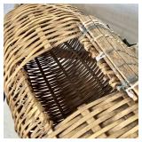 Antique Bamboo Splint Fish Basket