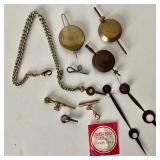 Group of Assorted Watches + Vintage Clock Parts