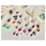 Jewelerymaker’s Group of Loose Semi-precious Gemstones and Unidentified Stones