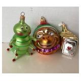 Trio of Christopher Radko Ornaments
