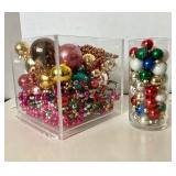 Group of Assorted Christmas Beads and Balls