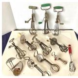 Group of Vintage Egg Beaters