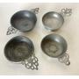 Group of Antique and Vintage Pewter Porringers