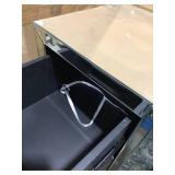 MIRROR NIGHTSTAND, CRACKED CORNER, NEW