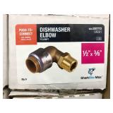 DISHWASHER ELBOW, 1/2IN X 3/8IN