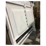 WHITE, KING HEADBOARD WITH BLING