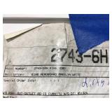 WHITE, KING HEADBOARD WITH BLING