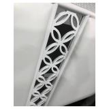 WHITE, KING HEADBOARD WITH BLING AND LED LIGHTING