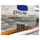 WHITE, KING HEADBOARD WITH BLING AND LED LIGHTING