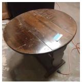Antique Small Drop Leaf End Table