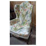 Moden High-back Floral Arm Chair