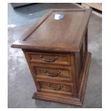 Mid Century Hammary Wood 2 drawer end table