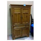 Farmhouse Pine Armoire Media Cabinet