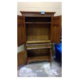 Farmhouse Pine Armoire Media Cabinet
