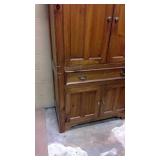 Farmhouse Pine Armoire Media Cabinet