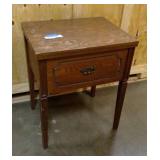 Vintage sewing machine cabinet