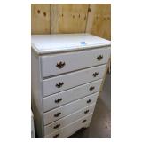 Solid White Wood Chest of Drawers and small night stand