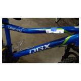 OBX blue mountain bike and Trek 820 Mountain Bike