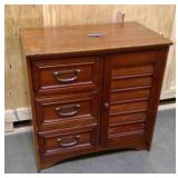 Vintage style wooden storage cabinet