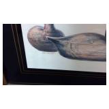 Set of 3 framed and matted duck paintings 16"x 14"