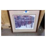 Early Autumn Pageantry 28" x26" framed and matted limited edition