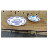 Johnson Brothers Old Britain China castles collection serving bowl and platter 2pc