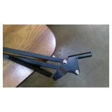 Overhead Ring light with adjustable scissor arm and phone mount clamp