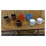 7 miscellaneous coffee cups