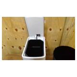 Kohler small trash can and small black trash can